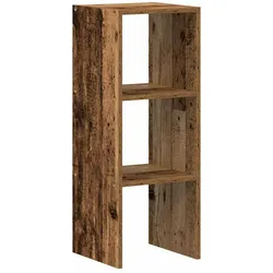 vidaXL Bücherregal Stapelbar Altholz-Optik 30x30x80 cm Holzwerkstoff