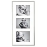 Walther Bilderrahmen Galerierahmen silber 13x18 cm 3er Set