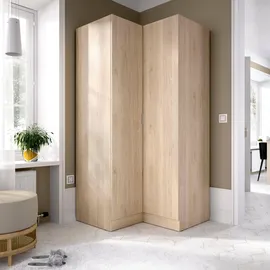 Dmora Eckschrank Elgon 91 x 184 x 90,5 cm Braun