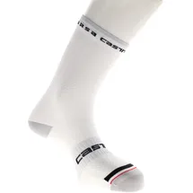 Castelli Rosso Corsa PRO 15 Radsocken Weiß S/M
