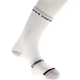 Castelli Rosso Corsa PRO 15 Radsocken Weiß S/M