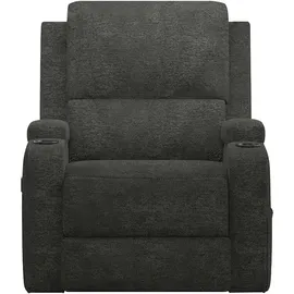 OTTO home Relaxsessel Napori Polyester 87 x 105 x 94 cm Grau mit Getränkehalter