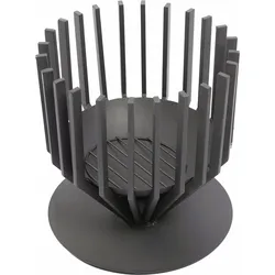 RedFire Feuerkorb Irving groß, schwarz, 55 cm, Stahlstangen als Designelement