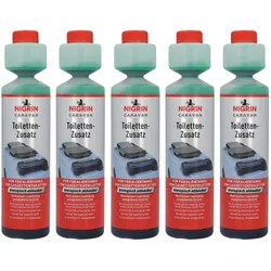 NIGRIN Caravan Toilettenzusatz 250ml 5x EINHEITSGRÖSSE