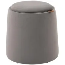 Homcom Sitzhocker Kunststoff Ø44 x 47,5 cm Dunkelgrau