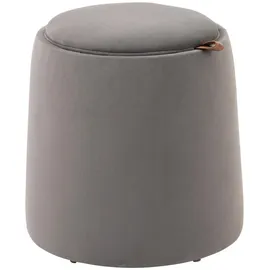 Homcom Sitzhocker Kunststoff Ø44 x 47,5 cm Dunkelgrau