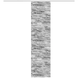 Home fashion Schmidt Schiebevorhang Walli 60 x 245 cm Polyester Grau