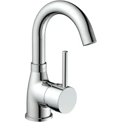 Waschtischarmatur FUTURA, Wasserhahn Bad mit Energiesparfunktion, Mischbatterie Waschbecken, Waschbecken Armaturen Chrom
