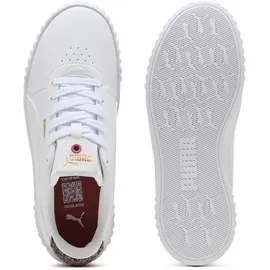Puma Carina 3.0 Animal Flair Damen Weiß/Grau/Gold 38,5