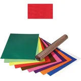 NEU Transparentpapier/Drachenpapier, 35x50 cm, 25 Bogen, Kirschrot