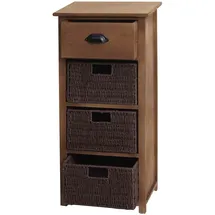Mendler HWC-K84 Kommode 83x40x29cm dunkelbraun