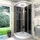 SeniorBad Duschkabine Fertigdusche Dusche Komplettkabine D10-13T0 90x90 cm ohne 2k Scheiben Versiegelung