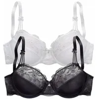 Nuance Bügel-BH Damen schwarz+weiß Gr.85B