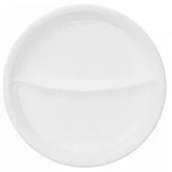 Blanc HYGIENIC SET: Menüteller & Besteck, Mehrwegbesteck, 1600x Teller & 2000x Besteck, weiß, robust, Premium Qualität