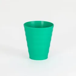 6 Becher 250 ml grün Amazonas – 100% abbaubar, spülmaschinenfest, nachhaltig