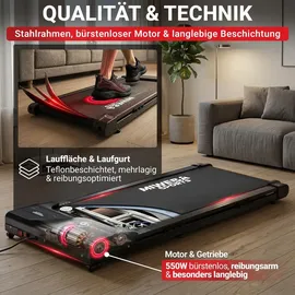 MIWEBA Walking Pad Schwarz