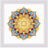 Riolis Kreuzstich Set Energie Mandala, Zählmuster, 20x20cm