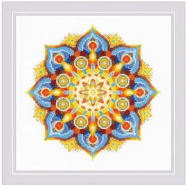 Riolis Kreuzstich Set Energie Mandala, Zählmuster, 20x20cm