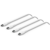 Belkin BoostCharge Braided USB-C to USB-C 60W 2.0m weiß, 2er-Pack (CAB004bt2MWH2PK)