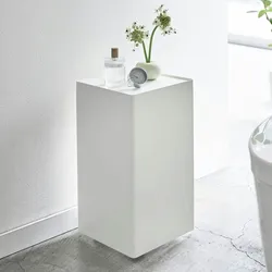 Yamazaki Toilettenpapier Aufbewahrung für Klopapier WC-Rollen Ersatzrollen Toilettenrollen weiß 23x43x23cm