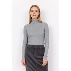Rollkragenpullover »SC-DOLLIE 483«, Gr. XXL, 99470 MED. GREY MELANGE, , 88437338-XXL
