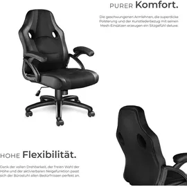Tectake Benny Kunstleder Schwarz