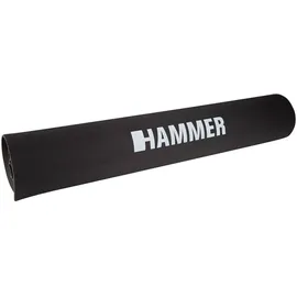 Hammer Bodenschutzmatte Protekt - Geräuschdämmend und strapazierfähig, Ideal für Fitnessgeräte wie Crosstrainer und Heimtrainer, 120 x 60 cm, Schwarz