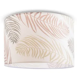 Paco Home Deckenlampe Wohnzimmer Lampe Esstisch Pendelleuchte Blumen Palmen Deko E27 Design 1 (ø45,5 Cm), Deckenleuchte - Weiß - Paco Home