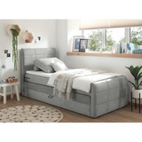 ED EXCITING DESIGN Boxspringbett KUBA inkl. Bettkasten und Topper