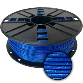 Ampertec 3D-Filament metallic PLA mit Glitzer blau 1.75mm 1000g Spule