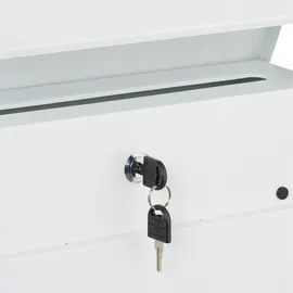 Relaxdays Weiß inkl. Zeitungsfach