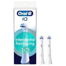 Oral-B iO Interdental Reinigung, Original Aufsteckbürsten, für Zahnspangen, Implantate und Zahnfehlstellungen, 2 Stück