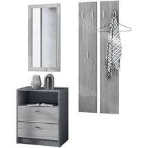 Vladon Garderobe Pino Avola-Anthrazit grau