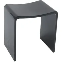 Four & more Design Spa Duschhocker Modell 'Rom' schwarz glänzend