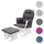 Mendler Relaxsessel HWC-C76 Stoff/Textil 52 x 0 x 0 cm dunkelgrau mit Hocker