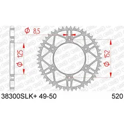 AFAM Ultraleichte Anti-Schlamm-Stahlkrone 38300 - 520