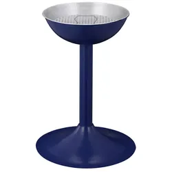 PROREGAL Eleganter Sandaschenbecher aus Metall mit Einsatz & Sieb | HxØ 72x41cm | Blau