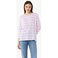 Comma, T-Shirt pink|weiß,