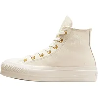 Converse CHUCK TAYLOR ALL STAR LIFT PLATFORM GOLD in Weiss, 37
