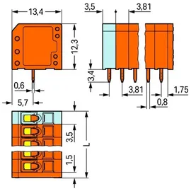 WAGO GmbH &amp; Co. KG Leiterplattenklemme 739-342