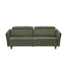 Smart Schlafsofa mit verstellbaren Kopfstützen Momoka ¦ grün ¦ Maße (cm): B: 226 H: 90 T: 104.0