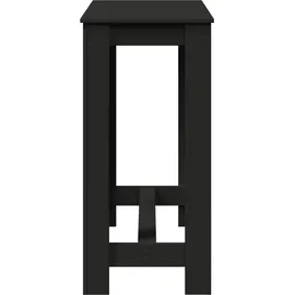 vidaXL Bartisch 102 x 50 x 103,5 cm Schwarz