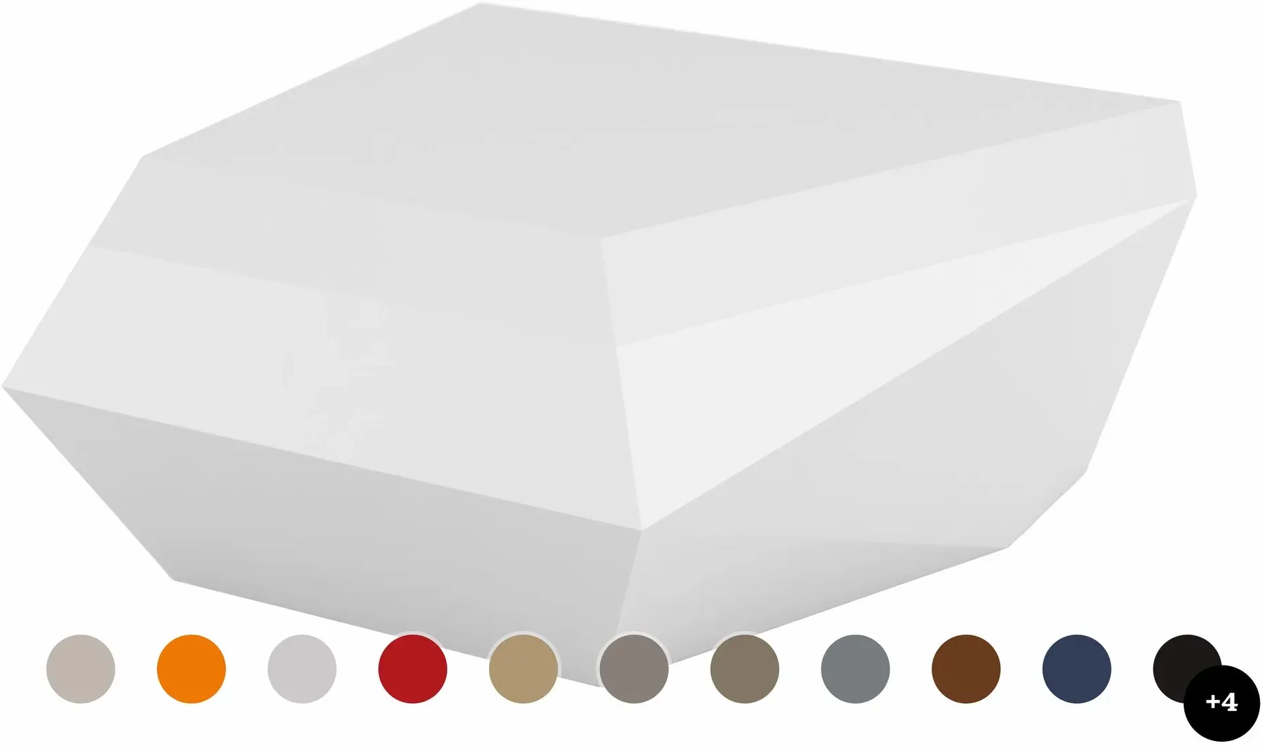Vondom »FAZ« Outdoor Lounge-Hocker Lackiert Hochglanz / Orange