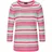 GOLDNER Rundhalspullover mit Ringel-Muster Pink 50