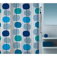Spirella Duschvorhang Mobile 180 x 200 cm blau
