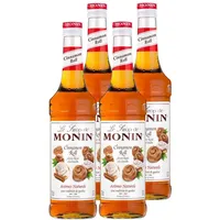 Monin Sirup Cinnamon Roll 700ml - Cocktails Milchshakes (4er Pack)