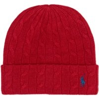 Polo Ralph Lauren Mützen - Clc Cbl Cuff Hat Cold Weather - Gr. ONE - in Rot - für Damen