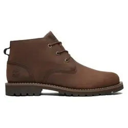 Timberland für Herren. TB1A2NW2V131 Larchmont dunkelbraune wasserdichte Chukka-Stiefel aus Leder mit Schnürsenkeln (41.5), Wohnung, Lässig