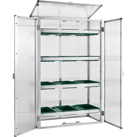 BECKMANN Aussaat- und Anzuchthaus Gr. 3", silber (silberfarben), B:87cm T:44cm, Gewächshäuser