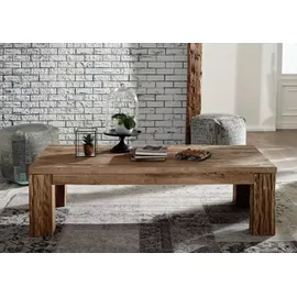 MASSIVMOEBEL24.DE Couchtisch Bassano Beige Teak 160 x 80 x 45 cm